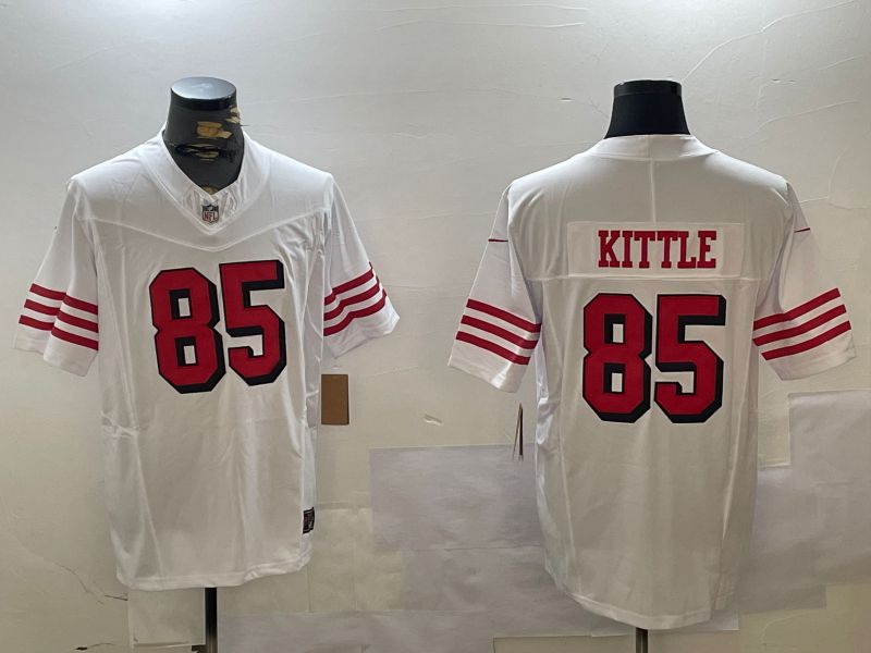 Men San Francisco 49ers #85 Kittle White three generations 2024 Nike Limited NFL Jersey style 6